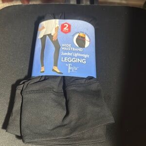 Felina Black Sueded Lightweight Leggings